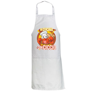 Grembiule in cucina con CiccioGamer89 Bianco